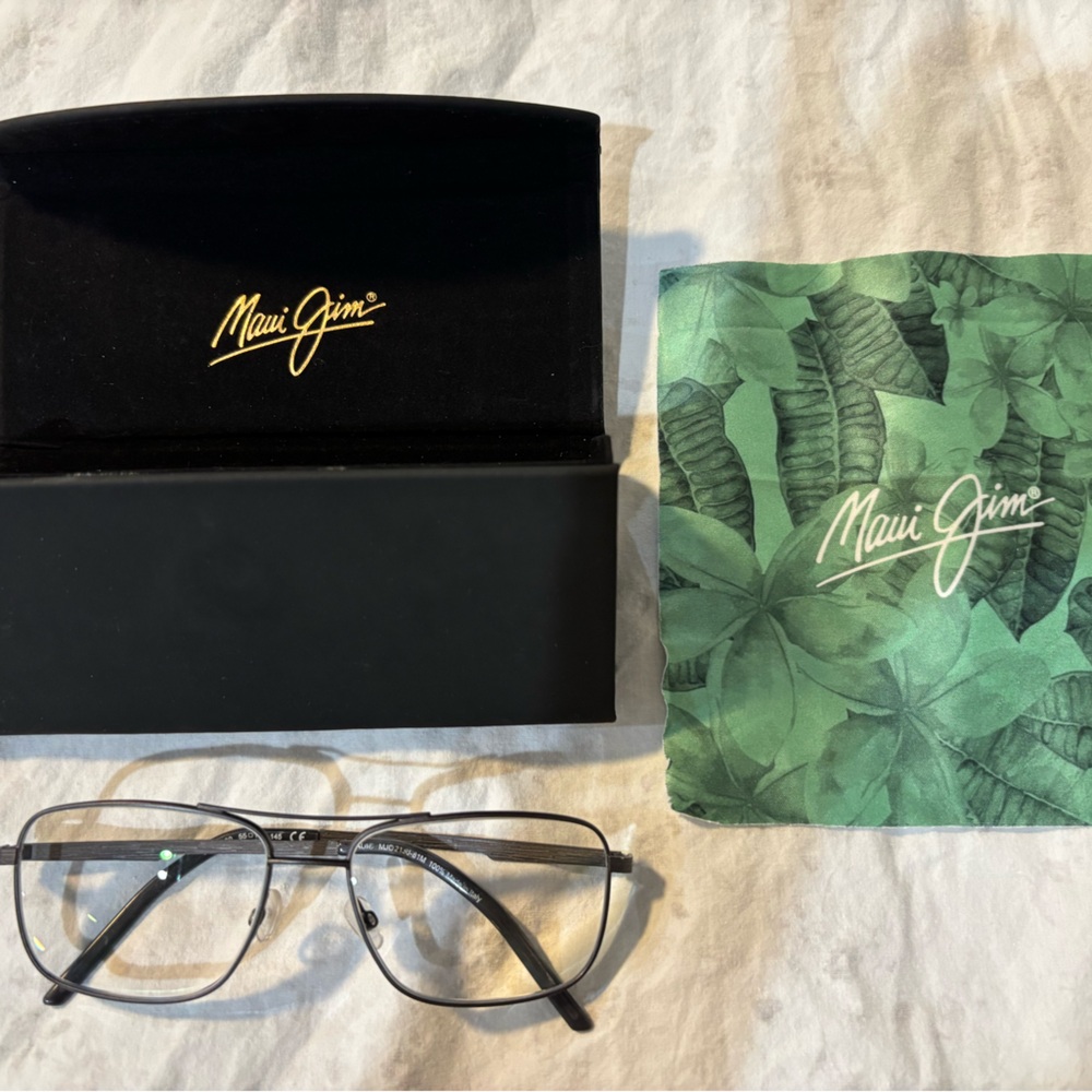 Maui Jim Dark Gray Glasses